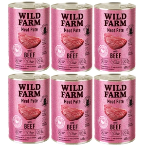 WILD FARM Pate with Beef 6x400g