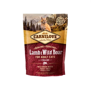 CARNILOVE Cat Cat Lamb & Wild Boar Sterilizat 400g