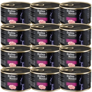 Dolina Noteci Premium pentru pisici, bogată în curcan, 12x185g