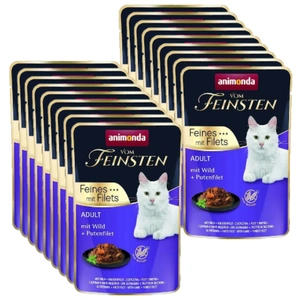 ANIMONDA Cat Vom Feinsten Adult Carne de vânat + file de curcan Pungă de 18x85g