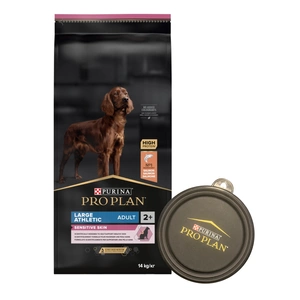 PRO PLAN Sensitive Skin Large Athletic Adult hrană pentru câini bogată în somon 14kg + Bol GRATUIT!!!