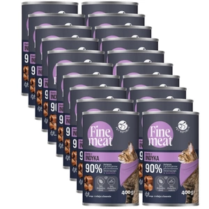 PetRepublic Fine Meat hrană pentru pisici cu carne de curcan 20x400g