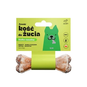 AZANKI Os de mestecat cu insecte și mure pentru câini S/M 12 cm