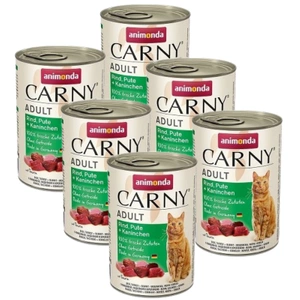 Animonda Cat Carny Adult Beef, Turkey & Rabbit 6x400g