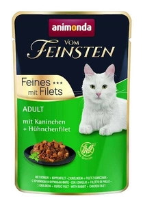 ANIMONDA Cat Vom Feinsten Adult Rabbit + Chicken Fillet 85g pungă
