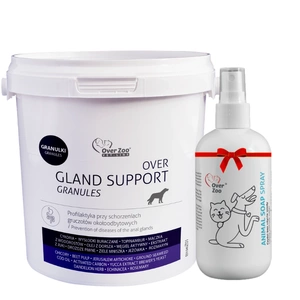 OVER Gland Support granule - pentru glandele perianale - 600g+OVER ZOO Animal Soap Spray 50ml GRATUIT!