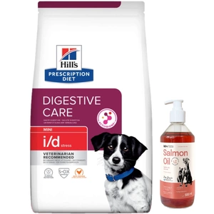 HILL'S PD Prescription Diet Canine i/d stress mini 6kg "+LAB V Ulei de somon pentru câini și pisici 500ml
