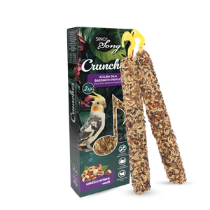 SING&amp;SONG cruncher pentru papagali de talie medie, 85 g, aromă de nuci