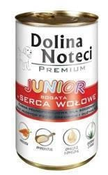 Dolina Noteci Premium Junior Bogat în inimioare de vită 400g