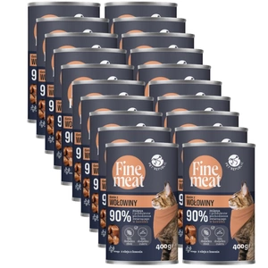 PetRepublic Fine Meat preparat cu carne de vita 20x400g pentru o pisica