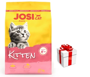 JOSERA JosiCat Kitten 10 kg + Surpriză pentru pisici