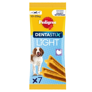 Pedigree Dentastix Light Dental Chews Medium Breeds Dog Treats 7 buc. - 98 g