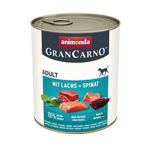 ANIMONDA GranCarno Adult Dog aromă: somon + spanac 800 g
