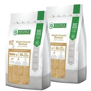 Nature's Protection Controlul greutății Păsări sterilizate și krill 2x12kg