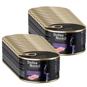 DOLINA NOTECI Premium pentru pisici, bogată în iepure, 24x185g