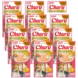 INABA CAT CHURU Somon cu Pui 12x(4x14g)