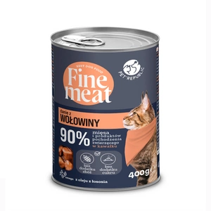 PetRepublic Fine Meat preparat cu carne de vita 400g pentru o pisica