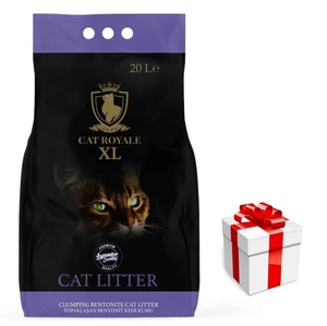 Pisica Royale Lavanda cu bentonită 20l+Cat Surprise