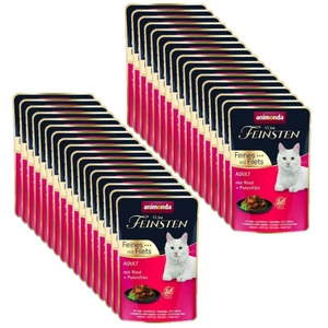 ANIMONDA Cat Vom Feinsten Adult Carne de vită + file de curcan Pungă de 36x85 g
