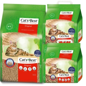 JRS Cats Best Eko Plus - litieră agregată din lemn 40l (30l + 2x5l)