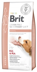 Brit Grain Free Veterinary Diets Dog Renal Ouă cu mazăre 12 kg