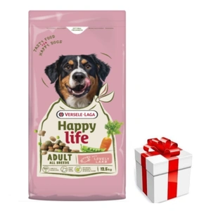 VERSELE-LAGA Happy Life Adult cu miel 12,5 kg - hrană pentru câini adulți, de talie mare, cu miel + SURPRIZĂ PENTRU CÂINE