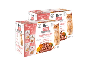 BRIT CARE Fileuri pentru pisici în sos mix 12x85g