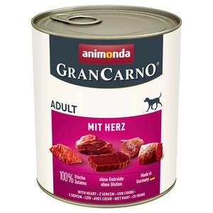 ANIMONDA GranCarno Adult Dog aromă: cu inimioare 800 g