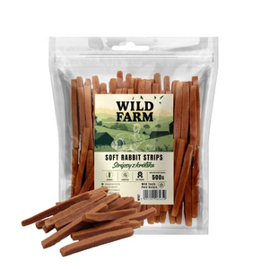 WILD FARM Rabbit Strips 500g tratează câinii