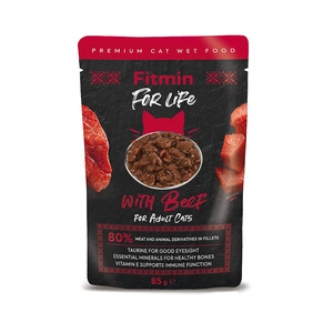 Fitmin Cat For Life Adult Carne de vită 85 g