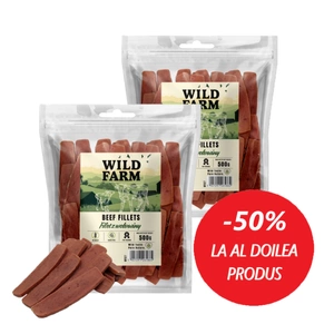 WILD FARM file de vită 2x500g tratează câinii