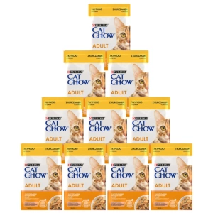 Purina Cat Chow Adult Pui și dovlecei 10x85g