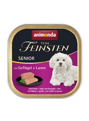 Animonda Dog Vom Feinsten Senior Păsări de curte cu miel 150g