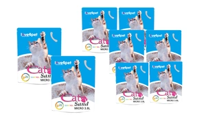 Litieră siliconică pentru pisici Micro Sand - PH Control 8x3.8l