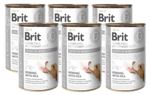 Brit Green Free Dietă veterinară pentru câini Articulații și mobilitate Herring cu mazăre 6x400g