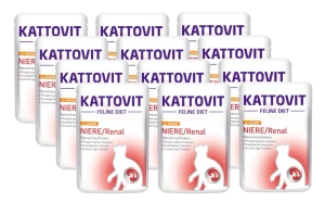 Kattovit Niere / Renal cu pui 12x85g plic