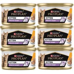 PRO PLAN Kitten Chicken Mush Hrană umedă pentru pisoi 6x85g