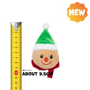 JUCĂRIE DE PLUS UNIQ PETS PENTRU PISICI PURRNIP Cap de omuleț de turtă dulce cu catnip 7x6cm