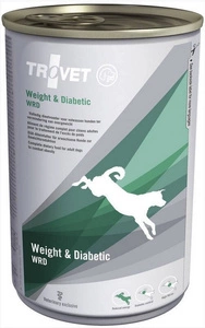 TROVET WRD Weight & Diabetic (pentru câini) 400g - conservă