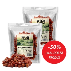 WILD FARM rulouri de miel 2x500g gustare pentru câini