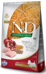 Farmina N&D Ancestral Grain Canine Adult Mini Chicken&Pomegranate 7kg