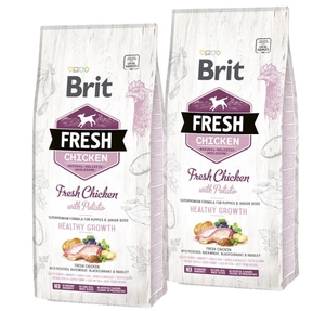 Brit Fresh Chicken & Potato Puppy Healthy Growth 2x12kg