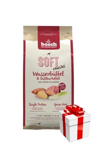 BOSCH Soft Maxi Bivol de apă și cartofi dulci 12,5 kg + surpriză GRATUITĂ pentru câinele tău