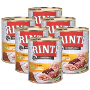 Rinti Kennerfleisch Huhn hrană umedă pentru câini – pui 6x800g
