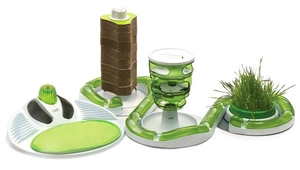 Jucărie pentru pisici CATIT Play Circuit, albă și verde