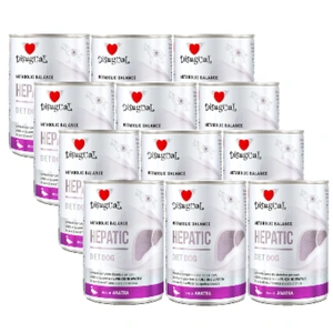 Disugual Hrană umedă pentru câini Veterinary HEPATIC Rață (adult) 12x400g