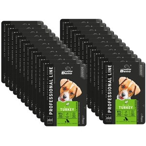 SUPER BENO Junior pungă pentru căței de toate rasele cu curcan 24x100g