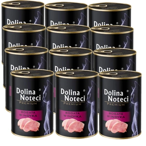 Dolina Noteci Premium pentru pisici, bogată în curcan, 12x400g