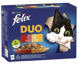 FELIX Duo Arome de țară în jeleu; 12x85g