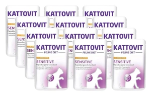 Kattovit Sensitive chicken+indica 12x85g pliculeț 85g